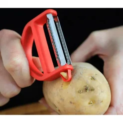 OPINEL Eplucheurs, Dénoyauteur|Eplucheur en Bois Rouge T-duo