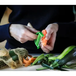 OPINEL Eplucheurs, Dénoyauteur|Eplucheur en Bois Vert T-duo