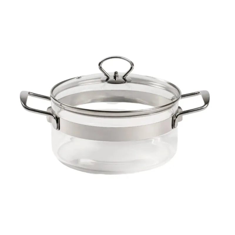 MASTRAD Faitout|Faitout en Verre avec Couvercle 20 x H 11 cm Belissam