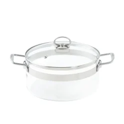 MASTRAD Faitout|Faitout en Verre avec Couvercle 24 x H 12 cm Belissam