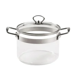 MASTRAD Faitout|Faitout en Verre avec Couvercle 20 x H 15 cm Belissam