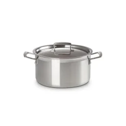 LE CREUSET Faitout|Faitout Inox 24 cm avec Couvercle