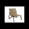 GROSFILLEX Mobilier Lounge|Salon De Jardin Professionnel|Fauteuil Conversationnel Bronze Toile Cognac Sunset