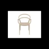 SIESTA Mobilier Terrasse Restaurant|Fauteuil en Polypropylène Mila Taupe