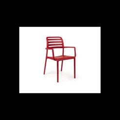 NARDI Mobilier Terrasse Restaurant|Fauteuil en Polypropylène Costa Bistrot Rouge