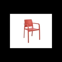 EZPELETA Mobilier Terrasse Restaurant|Fauteuil en Polypropylène Dock Brique