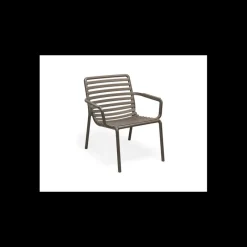 NARDI Mobilier Terrasse Restaurant|Fauteuil Relax en Résine Doga Tabac