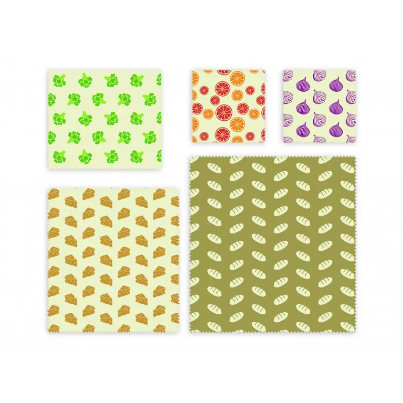 NUTS Conservation|Feuille Emballage Alimentaire Cire Abeille (x5)