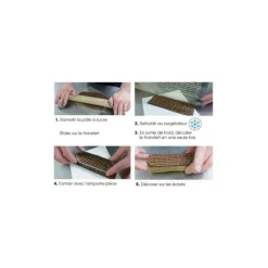 FLORENSUC Décoration Comestible|Feuille Transfert Chocolat Feu d'Artifice 250x400 mm (x10)