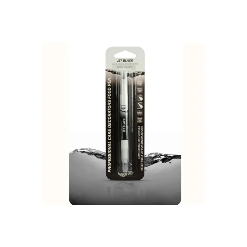 RAINBOW DUST Décoration Comestible|Feutre alimentaire Noir Jais double mines