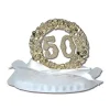 MALLARD FERRIERE Décoration Gâteau|Figurine Anniversaire de Mariage Noces d'Or 7,5 cm