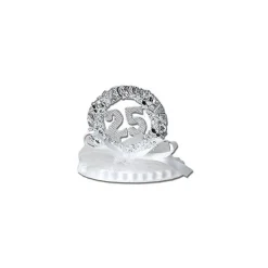 MALLARD FERRIERE Décoration Gâteau|Figurine Anniversaire de Mariage Noces d'Argent 7,5 cm