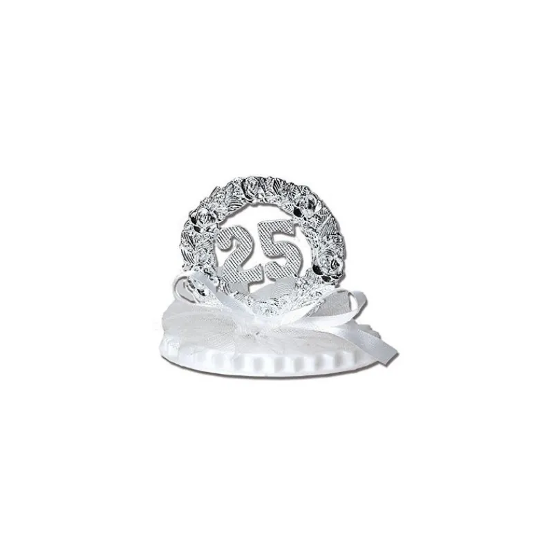 MALLARD FERRIERE Décoration Gâteau|Figurine Anniversaire de Mariage Noces d'Argent 7,5 cm