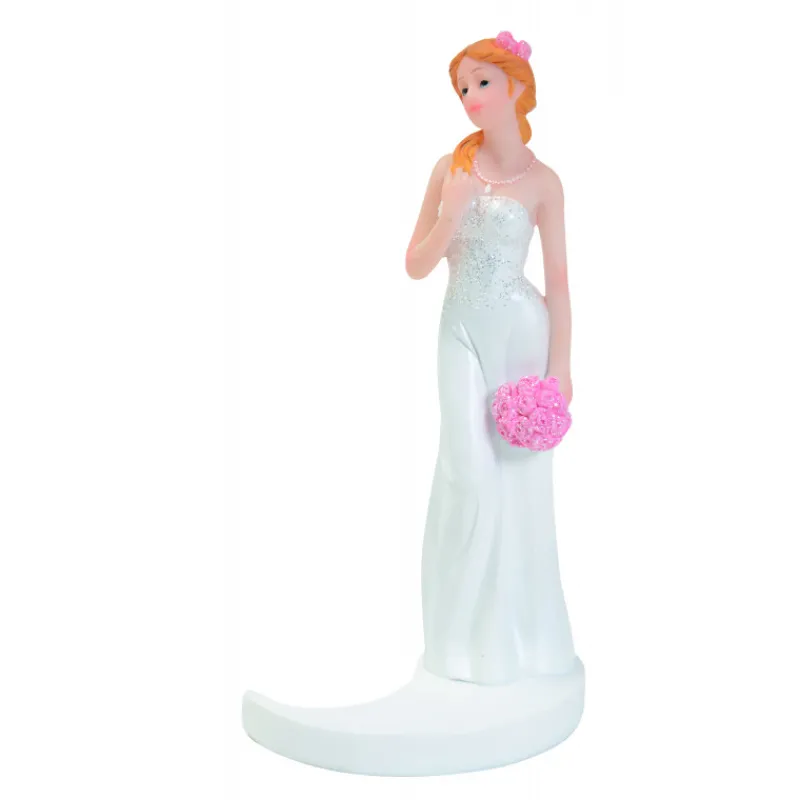 MALLARD FERRIERE Décoration Gâteau|Figurine Mariage Mariée Blonde 15 cm
