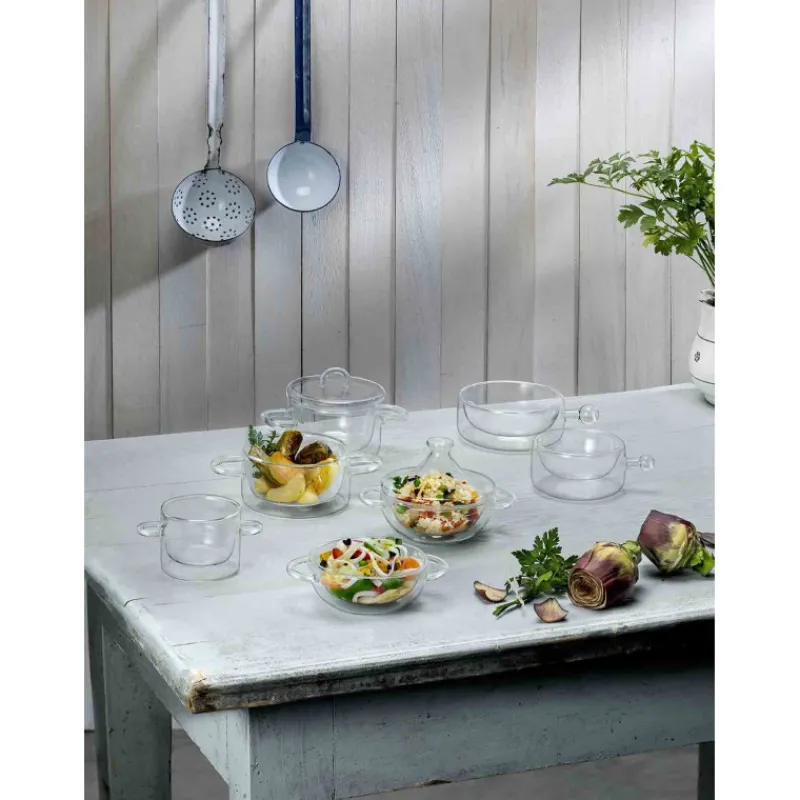 LUIGI BORMIOLI Servir, Présenter|FIN DE SERIE Casserole En Verre Double Paroi 12 cl (x2) THERMIC GLASS