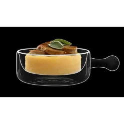 LUIGI BORMIOLI Servir, Présenter|FIN DE SERIE Casserole Verre Double Paroi 25 cl (x2) THERMIC GLASS