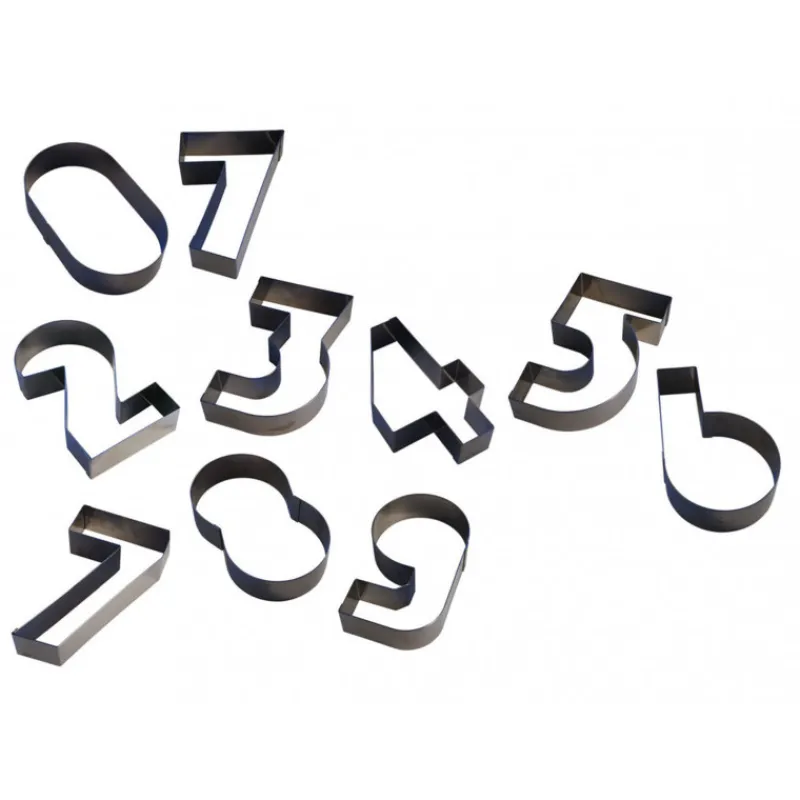 GOBEL Cercle À Patisserie|Emporte Pièce - Découpoir Pâtisserie|FIN DE SERIE Chiffre inox 7 Moule-Découpoir 100 mm