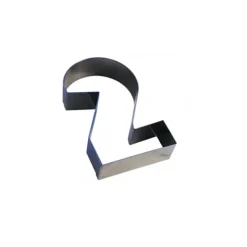 GOBEL Cercle À Patisserie|Emporte Pièce - Découpoir Pâtisserie|FIN DE SERIE Chiffre inox 2 Moule-Découpoir 200 mm