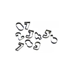 GOBEL Cercle À Patisserie|Emporte Pièce - Découpoir Pâtisserie|FIN DE SERIE Chiffre inox 6 Moule-Découpoir 280 mm