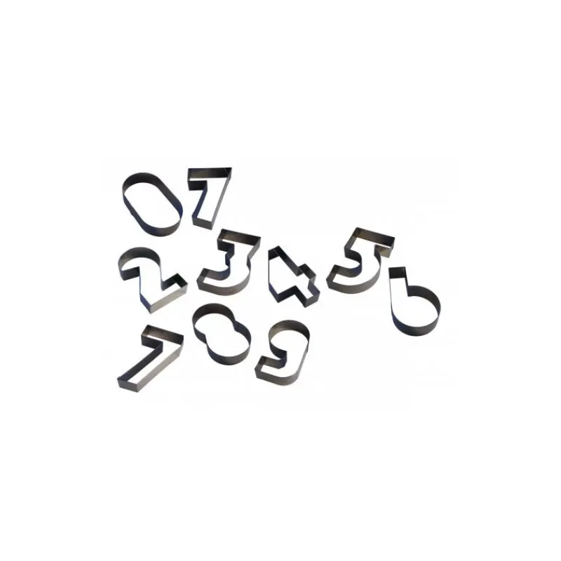 GOBEL Cercle À Patisserie|Emporte Pièce - Découpoir Pâtisserie|FIN DE SERIE Chiffre inox 7 Moule-Découpoir 300 mm