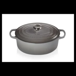 LE CREUSET Cocotte En Fonte|FIN DE SERIE Cocotte en fonte Ovale 29 cm Mist Grey Signature