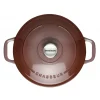 CHASSEUR Cocotte En Fonte|FIN DE SERIE Cocotte en Fonte Ronde 20 cm Bois de Rose