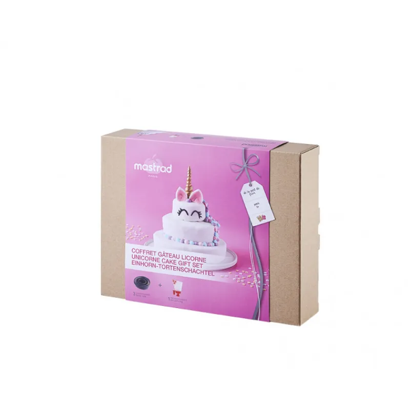 MASTRAD Moule Silicone|Moules À Gâteaux|FIN DE SERIE Coffret Gâteau Licorne