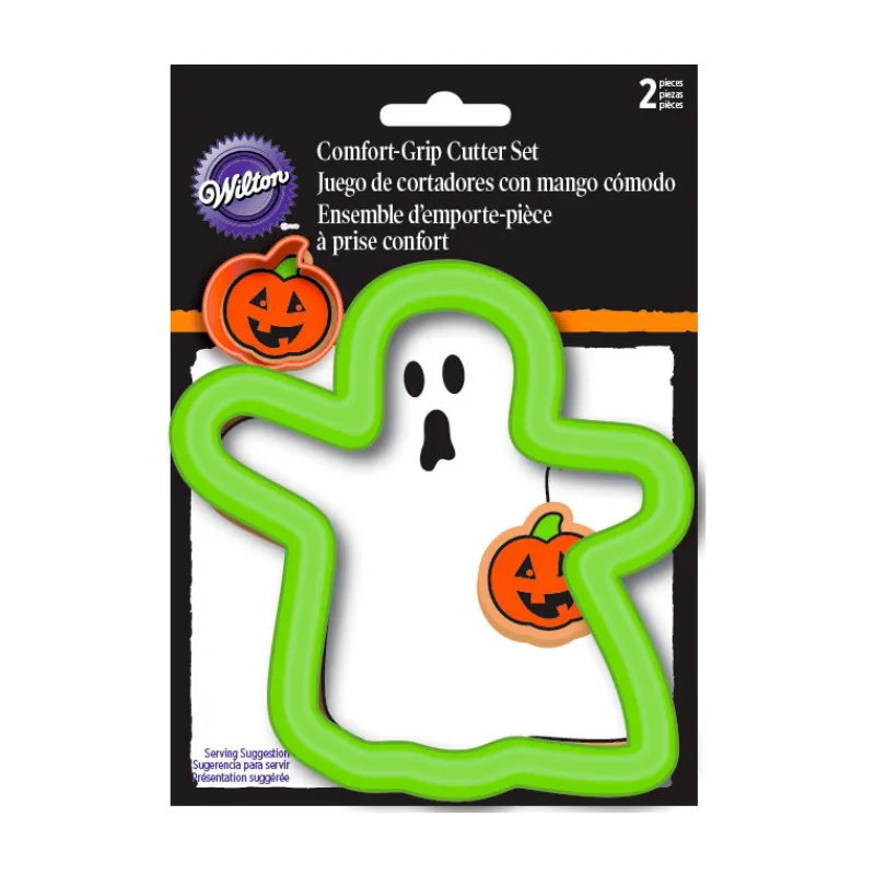 WILTON Emporte Pièce - Découpoir Pâtisserie|FIN DE SERIE Emporte Pièce Inox Fantôme et Citrouille
