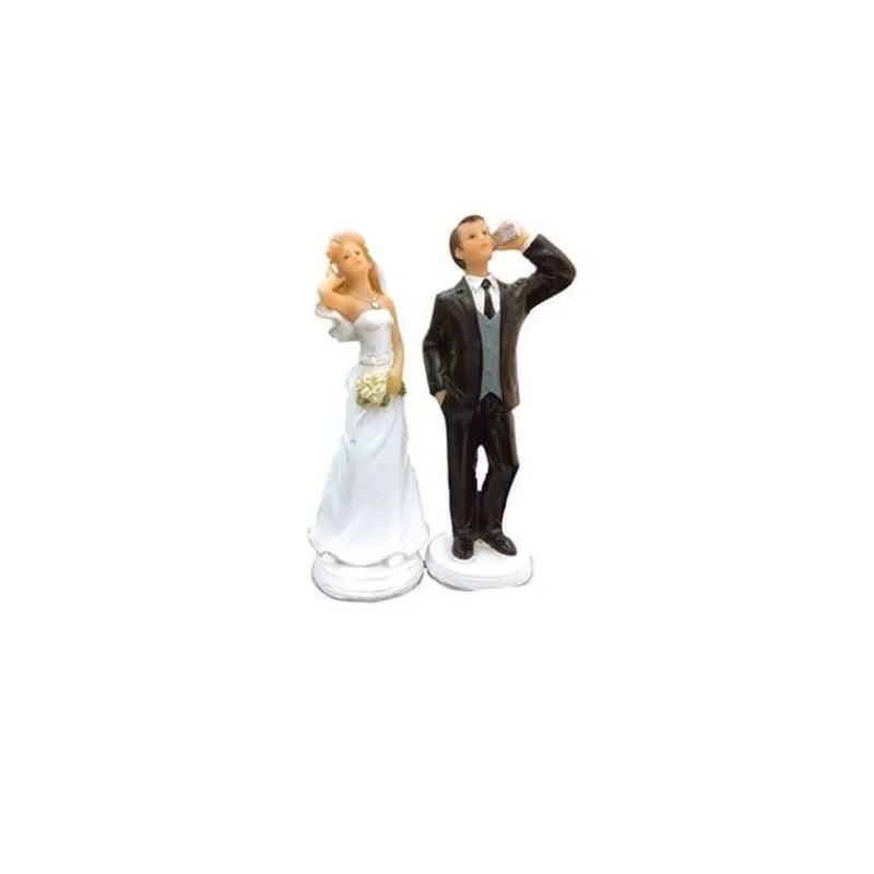 CUISINEADDICT Décoration Gâteau|FIN DE SERIE Figurine Mariage Accro au Téléphone 15 cm