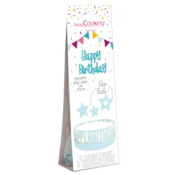 SCRAPCOOKING Décoration Gâteau|FIN DE SERIE Kit Décor Gâteau Anniversaire (4 pièces)