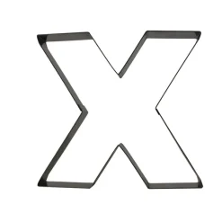 GOBEL Cercle À Patisserie|Emporte Pièce - Découpoir Pâtisserie|FIN DE SERIE Lettre inox X Moule-Découpoir