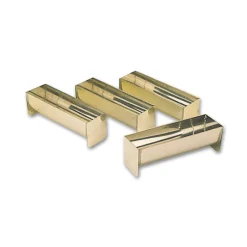 MATFER Moule Fer Blanc|Moules À Gâteaux|FIN DE SERIE Lot de 2 Gouttières à Mini-Bûche Fer Blanc