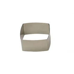 GOBEL Cercle À Patisserie|FIN DE SERIE Nonnette Inox Carré Bombé 5 cm x H 3 cm