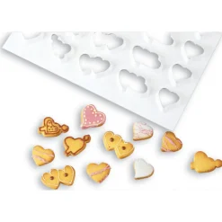 MALLARD FERRIERE Emporte Pièce - Découpoir Pâtisserie|FIN DE SERIE Plaque Découpoirs Coeurs