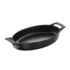 REVOL Plat De Cuisson|FIN DE SERIE Plat Ovale Noir 20x12,5 cm Belle Cuisine