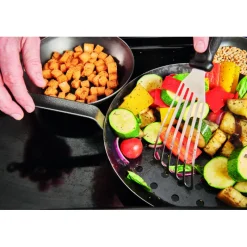 DE BUYER Poêles|FIN DE SERIE Poêle à Légumes Perforée Tôle Bleue Ø 28 cm Outdoor