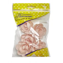 FLORENSUC Produits Bio|Décoration Comestible|Fleur Azyme Bio Rose Rose 5 cm x5