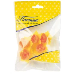 FLORENSUC Décoration Comestible|Fleurs de Jonquille orange x5 - en Azyme