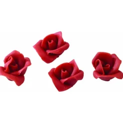 MALLARD FERRIERE Décoration Comestible|Fleurs en pâte d'amande roses rouges (x35) Mallard Ferrière