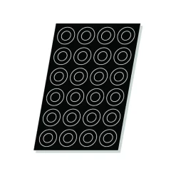FLEXIPAN Moule Silicone|Moules À Gâteaux|Fond de Pâte Tartelettes - Moule silicone 60 x 40 cm