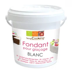 SCRAPCOOKING Nappages Et Glaçages|Fondant pour Glaçage Blanc 500g