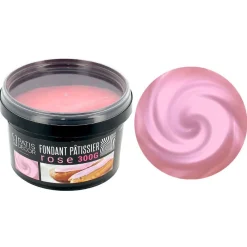 PATISDECOR Nappages Et Glaçages|Fondant Pâtissier Rose 300 g Patisdécor
