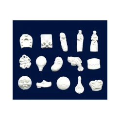 NORDIA Décoration Gâteau|Fèves Baigneurs Plastique Blanc x144