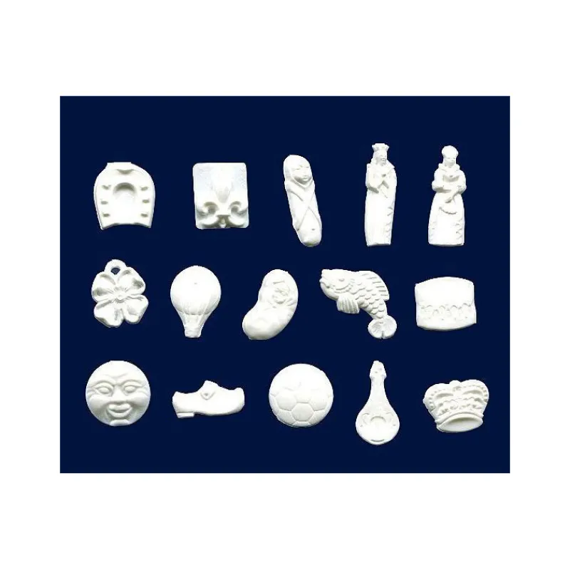 NORDIA Décoration Gâteau|Fèves Baigneurs Plastique Blanc x144