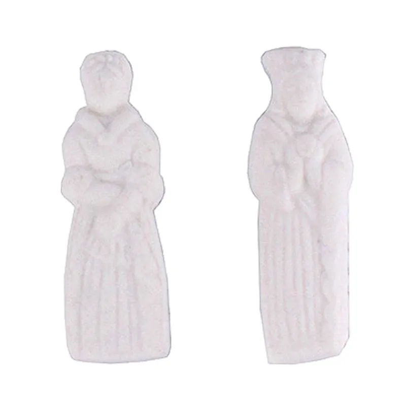 NORDIA Décoration Gâteau|Fèves Roi et Reine Plastique Blanc x144