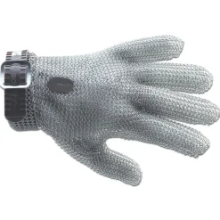 ARCOS Gant Anti Coupure|Gant de Protection en Cotte de Maille XXS Noir