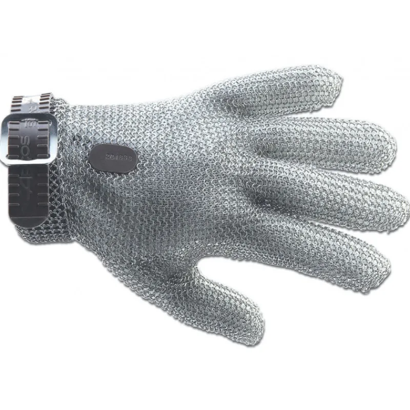 ARCOS Gant Anti Coupure|Gant de Protection en Cotte de Maille XXS Noir