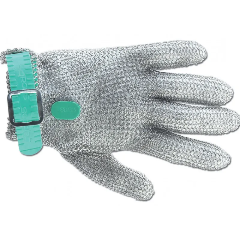 ARCOS Gant Anti Coupure|Gant de Protection en Cotte de Maille XS Vert