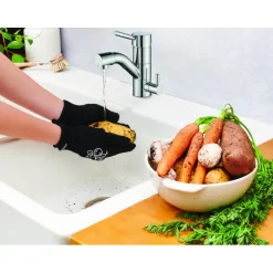 MASTRAD Gant De Cuisine|Gants de Nettoyage pour Légumes Noir