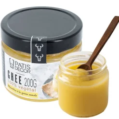PATISDECOR Produits Pâtisserie|Ghee Graisse Végétale 200 g Patisdécor